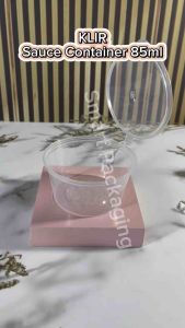 [ISI 50 PCS] Sauce Container KLIR 85ml / Tempat Saus Plastik Transparan / Cup Sambal Thinwall Saos