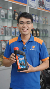 Chính hãng - Dầu nhớt xe tay ga Petrolimex Scooter MB 10W40 (08L/1L) - Nhớt tay ga chạy bốc êm máy