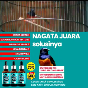Nagata juara vitamin semua burung original dan dijamin asli