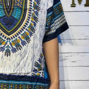 Plus size top polo avenio tribal print bohemian dashiki boho