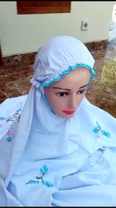 Mukena Anak Lajuran SD SMP Mukena putih Terusan bordir Tanggung Umur 7-15th Umur 7-10th 10-13th 13-15th