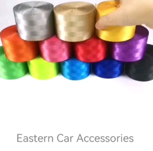 1roll 3.5meter Car Seat Belt Safety Webbing Fabric Strap Seat Belt Chain