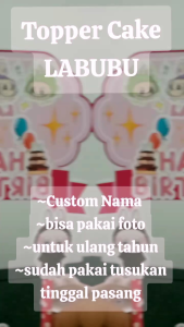 Toper Ulang Tahun LABUBU (Custom Nama)