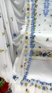 [PRE-ORDER] Ready Made Heavy Pure Jaam Cotton With Heavy Embroidered Suit ( Delivery 10 Days )