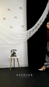 Kebaya Biru - Kebaya Blue - Kebaya Kartini - Setelan Kebaya Wanita - Kebaya Wisuda - Kebaya Premium - Kebaya Modern - Set Kebaya Wanita - Kebaya Tradisional - Kebaya Janggan - Kebaya Batik