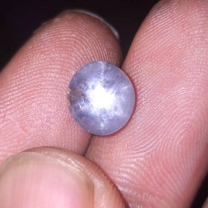 natural light blue sapphire star ceylon safir srilanka no treatment BODY GLASS