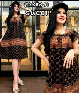 Batik Daster Motif Guci Bunga Panjang Model 115cm Midi Lengan PendekBaju Batik Terbaru2025