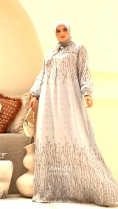 bintang Exlusive set hijab gamis adm32 motif cantik simple terbaru kekinian gamis hijab segi empat busui friendly