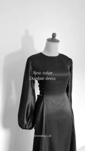 Paling Murah | Amora Dress Bridesmaid Premium Maxy Material Satin Silk Mewah | Lyodra Dress Satin Kondangan | Daphne Dress Satin Murah | Dress Tali Serut | Gamis Wanita Remaja Terbaru | Model Wudhu Friendly | Dress Paling Terbaru 2024 / Ready Stok