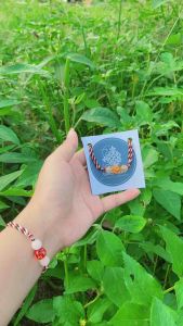 Gelang Tridatu Yellow Citrine dan Rambut Sedana asli khas Bali Original
