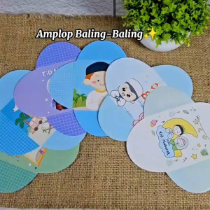 isi 25 pcs Amplop lebaran baling baling viral Amplop lebaran unik terbaru tutup perekat stiker