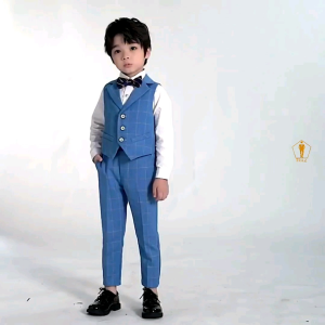 Set bộ vest TRAZ màu sáng xám xanh kem be(bụng bự tăng 2 đến 3 size)(áo vest +quần+sơ mi+nơ)