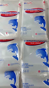 Isi 50 Lembar Standing Pouch Plastik PP Klip Zipper Tebal Uk 10x17