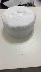 AL FAIZ🥰🥰presents Hazrath mulana saad sahab haevy work materiel cap cloth quilty number 1 washable fabric fresh white..  all size available Cutaion fabric so soft relaxing materiel for headache ..                            size: 53 54 55 56   😍🥰🇮🇳?