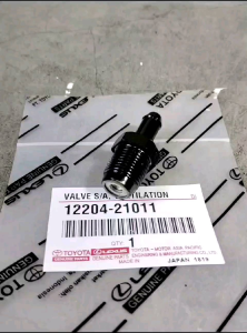 12204-21011 Pcv Valve Yaris Vios Ist / Valve Ventilator / Katup Oli