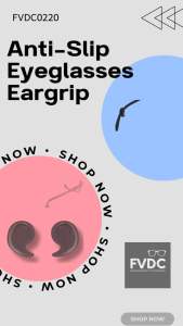 FVDC COMMA SHAPED Anti-Slip Glasses Ear Hook Grip Eyeglasses Retainers Anti-slip Protectors Comfort Eyewear Spectacle for Sunglasses and Glasses