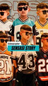 Kanome Baju Kaos Jersey Anak Rugby NFL Oversize Unisek Number Premium Usia 3-12 Tahun