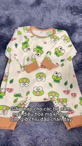 Combo 3-5 bộ dài tay vải thun tăm mặc điều hoà bé trai gái 4-17kg