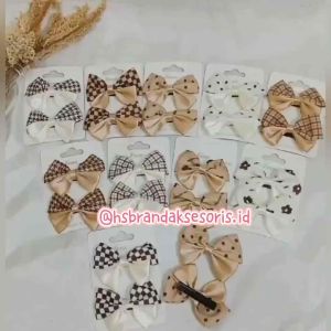 (1PASANG) JEPIT RAMBUT ANAK / JEPIT PITA ANAK / JEPITAN RAMBUT ANAK LUCU / JEPIT LUCU 2PCS / JEPIT RAMBUT BAHAN KAIN SATIN / JEPIT PITA PASANGAN / BPR 9625