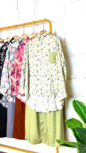 MISCA SET / SETELAN WANITA RAYON VISCOSE PREMIUM PIYAMA ONE SET PREMIUM