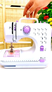 ESA Mesin jahit portable 505 A 12 Pola Jahitan (Lubang kancing otomatis) Mesin Jahit Listrik LED Lubang Kancing Otomatis Jahitan Cepat 1000-1500 Stitch Per Menit - Lazada