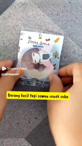 kaca cermin bulat karakter kaca cermin Make Up Mini kaca Traveling motif lucu