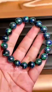 [MY🇲🇾 Ready Stock] 💙💚10MM 蓝铜矿共生孔雀石手串    10MM Azurite with Malachite Bracelet    ｜净化思绪 ✦ 平衡情绪 ✦ 开启智慧 ✦ 护身转运｜