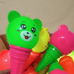 COD PROMO MAINAN ANAK RUBBER STICK BOLA LAMPU DAN SUARA