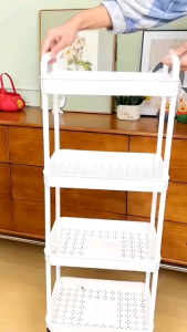 RAK TROLI 3 SUSUN DENGAN RODA RAK PENYIMPANAN SERBAGUNA RAK SUSUN RODA