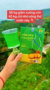 Thực phẩm chức năng hỗ trợ làm đẹp da đẹp dáng CỐM DỨA COLLAGEN DETOX ( tặng dexxtoc khoá cân)