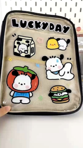 กระเป๋าใส่ iPad อุปกรณ์ต่าง ๆ เอกสาร เครื่องเขียน มีซิป และช่องใส่อุปกรณ์ กันน้ำ ใช้งานสะดวกและน่ารัก มี2 สี