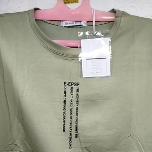 kaos wanita ready sisa 1wrna y KK ijo sage