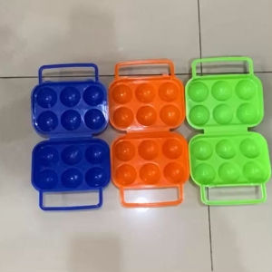 Tempat Telur Isi 6 butir Portable Portabel Camping Travel - Wadah Telor Isi 6 Butir