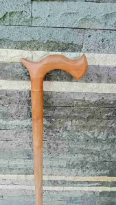 Tongkat jalan kayu Nogosari Nagasari motif cula A189