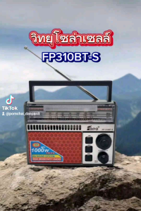 วิทยุโซล่าเซล/ลำโพงบลูทูธ FP-310BT ขนาดพกพาสุดคุ้ม! พกพาสะดวก แถมฟรี สายชาร์จ