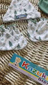 SERI SAGE - 3 Set Kupluk Sarung Tangan dan Sarung New Born Bayi Baru Lahir New Born