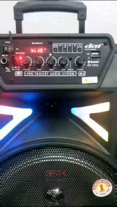 SPEAKER AKTIF PORTABLE 12 INCH DAT DT 1216 DT1216 DT-1216 BLUETOOTH SPEAKER TROLLEY SUPER BASS