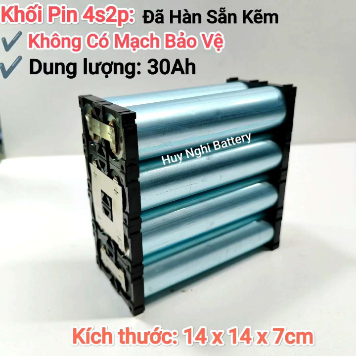 Khối Pin Sắt 33140: 4s / 12,8vol - Mạch Xả LD150 - Thay Thế Bình AcQuy ...