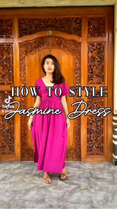 Dress Wanita Rayon Premium | Long Dress Jasmine Ikat