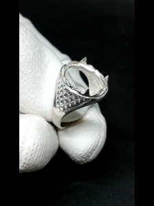 🇲🇾◆H40 ★Ring Casting DIY ★Sarung Cincin Silver 925 ★①12x15mm②11x 16mm★Bingkai cincin Perak