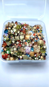 ［Ready Stock 现货］［Limited］V Cut K9 Nail Diamond Mix Rhinestone Decoration 美甲堆钻 混色