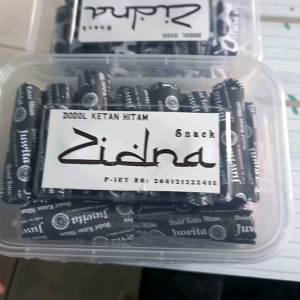 Dodol Garut Zidna Ketan Hitam isi 500 gr Packing Box Plastik