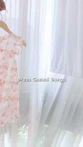 [Brandedbaby] 3T - 8T Dress Casual Bunga Anak Perempuan Elegant Import