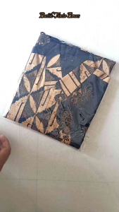 Kemeja Batik Pria Lengan Panjang Motif JAYASURA Katun Sanforis Premium Lapis Furing