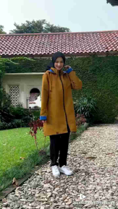 Jaket Muslimah Perempuan Anti Air Waterproof Bandung Sevilla