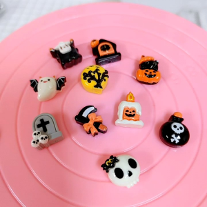 Mini Halloween Resin Handcraft Charm Cute Deco Casing Hairclip Gift DC1219