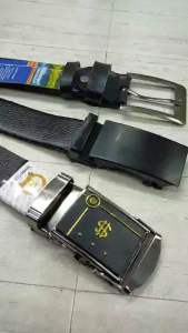 Gesper Cowok Murah Kepala Jepit dan Rel. Ikat Pinggang Laki-laki Jepit dan Rel