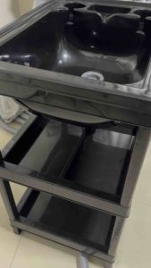 อ่านเสริมสวย ร้าน สำหรับผู้สูงอายุ-ผู้ป่วย เด็ก-ผู้ใหญ่ ชาย-หญิง อ่างพลาสติกสามชั้น อ่างพลาสติกขาอลูมิเนียม ร้านกากกัน