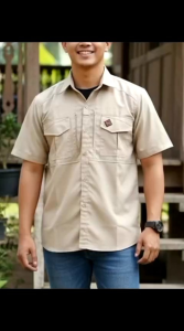 Kemeja Tactical Lengan Pendek pdl lapangan keren bahan lembut