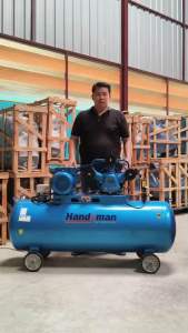 HANDYMAN ปั๊มลม ถังลม ขนาด 300 ลิตร 4 แรงม้า มอเตอร์ 3 สูบ กระบอกสูบ 65mm มีระบบแมกเนติกคอยควบคุมมอเตอร์ อุปกรณ์ 6 อย่าง (สินค้ามีตัวเลือก)